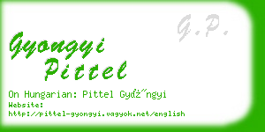 gyongyi pittel business card